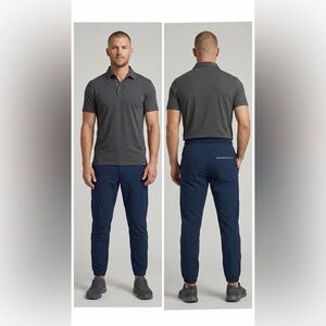 Legends Aviation Joggers Mens Navy Blue Athletic Training Pants Reflective Sz M